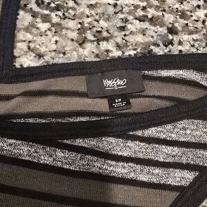 Mossimo Supply Co. Black and Gray Striped Shirt